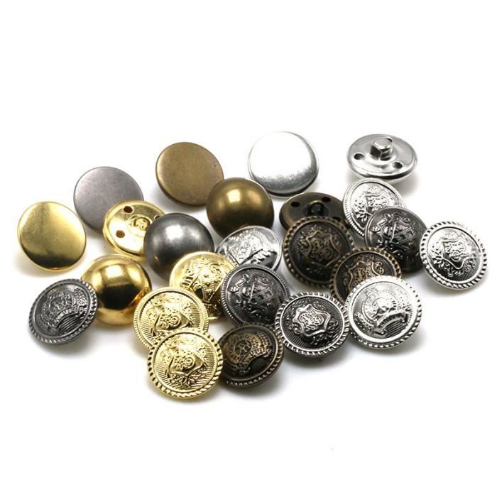 Fermeture Boutons Vetements accessoires vente chaude 10 pieces lot argente Bronze manteau dore bricolage Type Bronze 4 25 MM Cdiscount Beaux Arts et Loisirs creatifs