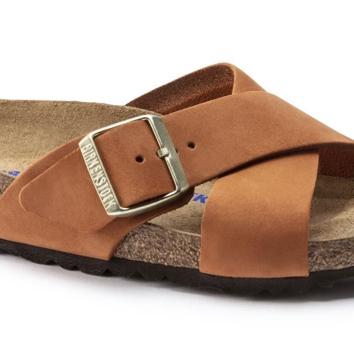 Sandales femme Birkenstock Siena Nubuk Leather Large pecan 40