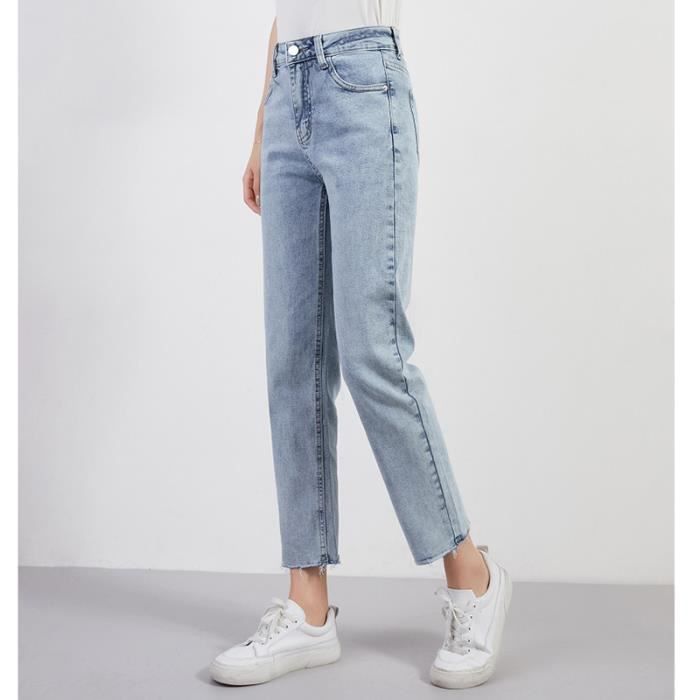 Jean 7 8 femme hot sale coupe droite