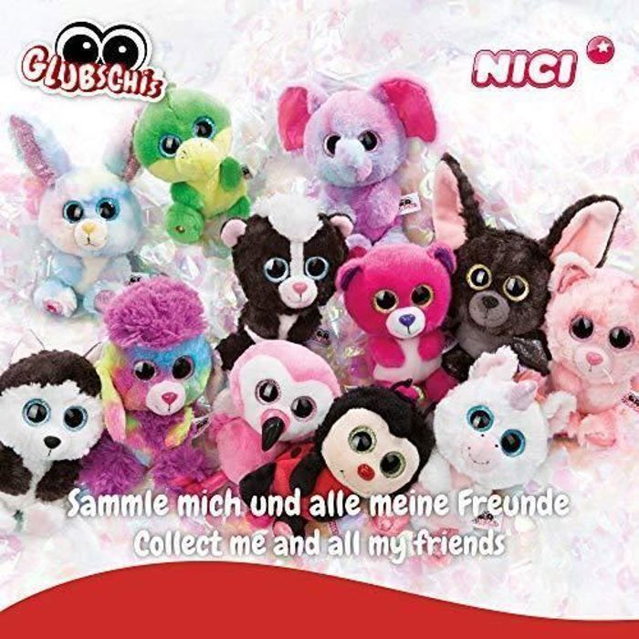 NICI Peluche Coniglio Candy Cream 15cm - GLUBSCHIS Spring Edition Morbido Green (Riciclato)