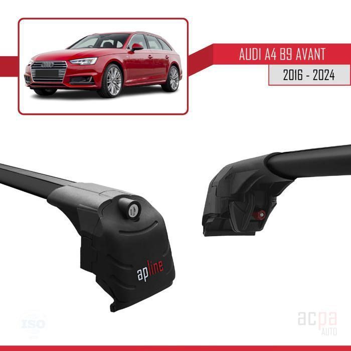 Barres De Toit AUDI A4 B8 2009-2015 - Neuf - Garantie 2 Ans - TURTLE