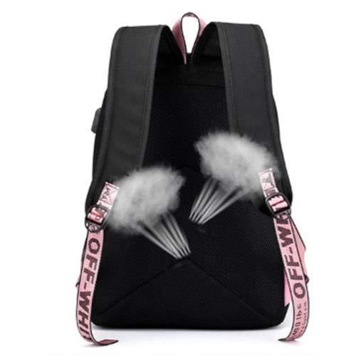 BTS Sac Dos avec Port de Chargement USB Mode Unisexe Sacs