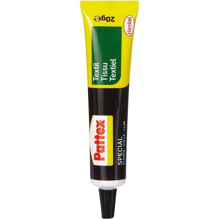 Pattex Special Adhesive Textile, Wash And Iron Resistant Textile Adhesive, Fabric Glue For Cotton, Leather, Jeans And More, Quick-drying Glue, 20 G