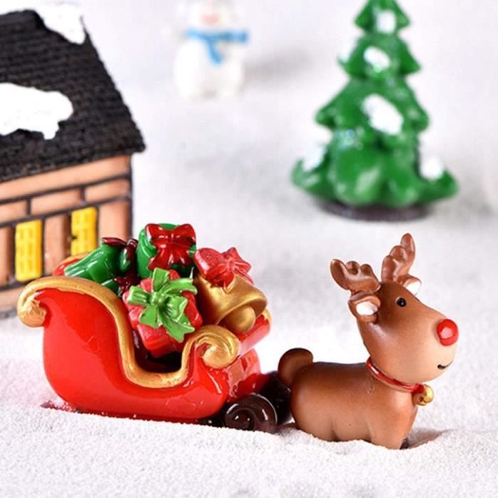 13 PCS Décoration Noel Figurine Noel Miniature en Résine, Petit Pere Noel  Sapin de Noel pour Deco Gateau Noel, Table Noel, DIY - Cdiscount Maison