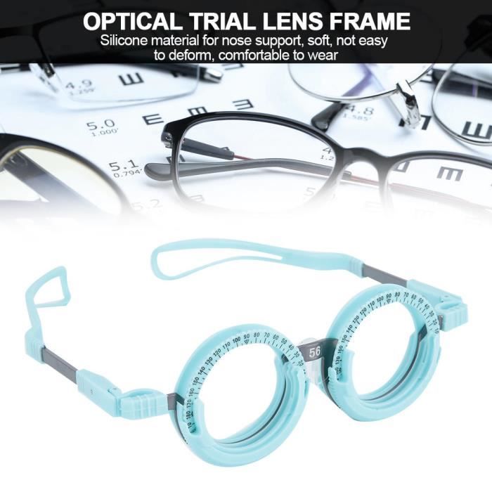 HURRISE Monture de lentille d essai optique Lunettes de vue ajustables professionnelles Optom trie Cadre de test optique Cadre de