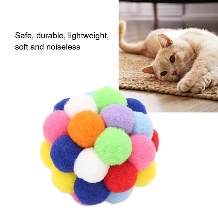 Dioche jouets de boule d'herbe à chat Jouets de balle de chat avec