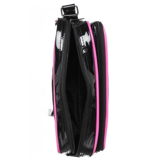 Sac Besace Le Temps Des Cerises Rumba 2 Noir Rose Fluo Achat