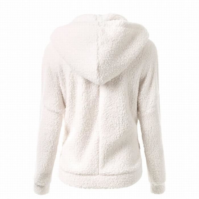 Sweat zipp capuche en molleton femme Pull capuche en polaire