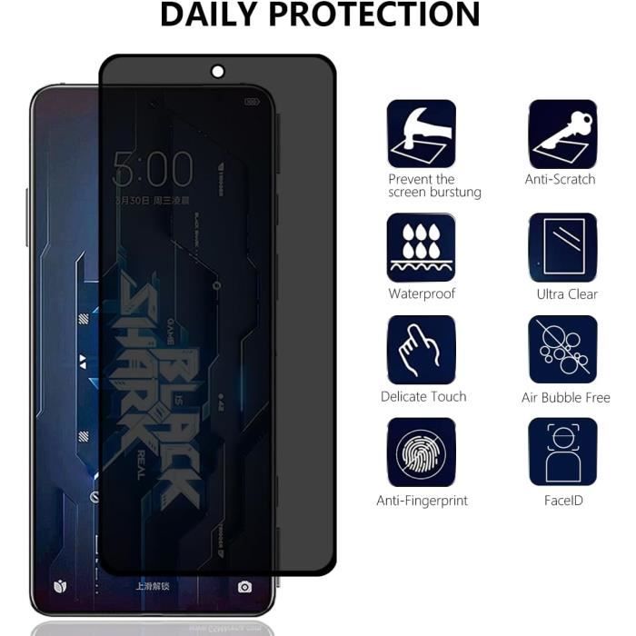 Verre Trempé Anti-Espion Pour Xiaomi Poco X5 Pro 5G, Contenir 1 Pièces Film Protection Ecran De