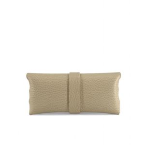 Étui à Lunettes Rigide En Toile De Lin Beige - Protection Solide Pour Lunettes De Vue Ou Soleil