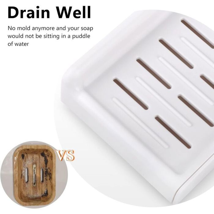 Porte-savon mural étagère rangement pour salle bain en acier inoxydable Porte-savon mural étagère rangement pour salle bain en acier inoxydable