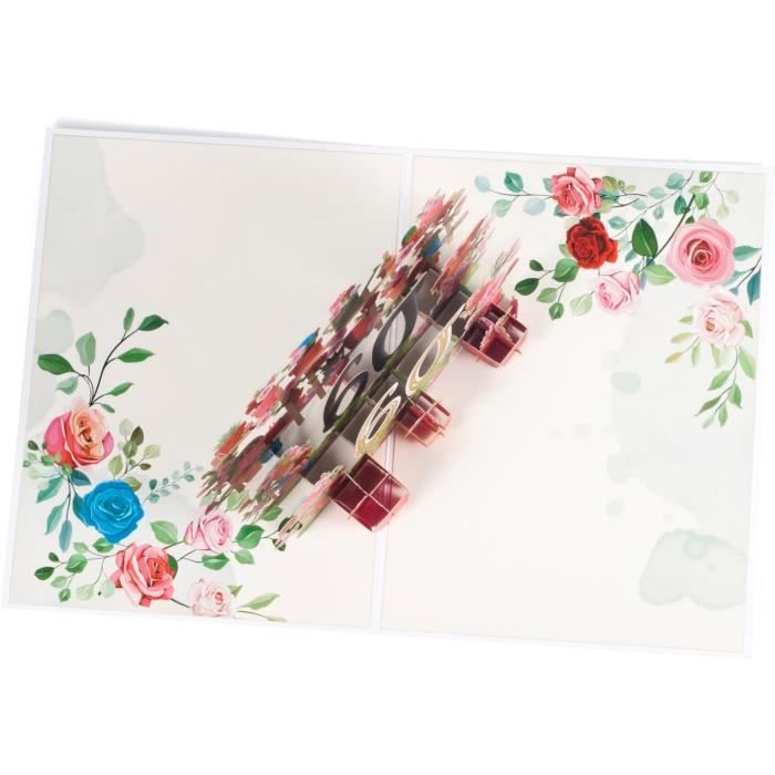 Lily PopUp Cartes D'Anniversaire, Cartes de FêTe des MèRes, Carte de