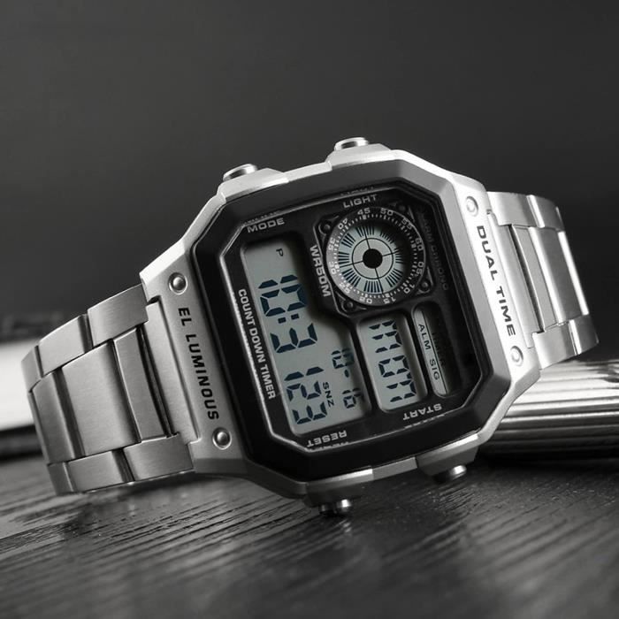 Montre avec rétro éclairage deals