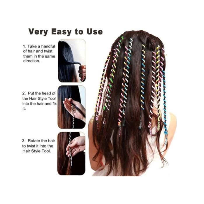 Bandeau Cheveux Synthétique Auburn Tressé - Style Messy Wide | BOBIYA | Résistant à La Chaleur