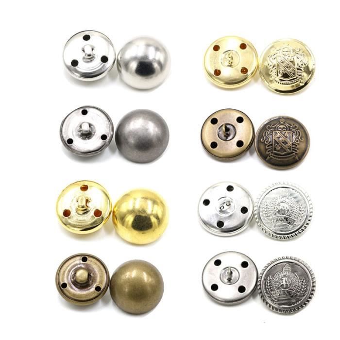 Fermeture Boutons Vetements accessoires vente chaude 10 pieces lot argente Bronze manteau dore bricolage Type Bronze 4 25 MM Cdiscount Beaux Arts et Loisirs creatifs