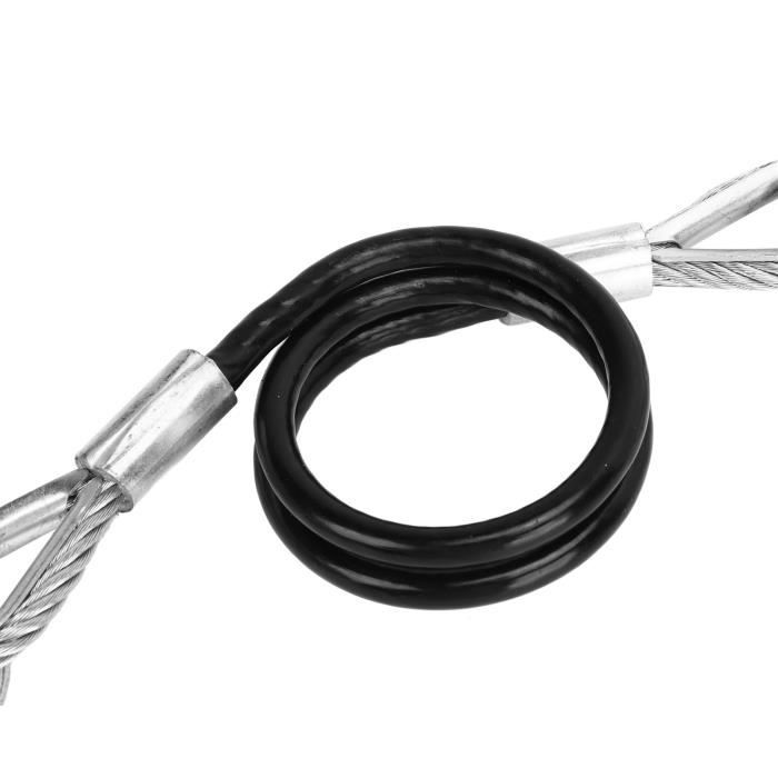 Câble de remorque de rupture de 4 pieds, 2 pack de câble de sécurité de  frein de remorque à ressort câble enroulé, pour remorque d'urgence de vr