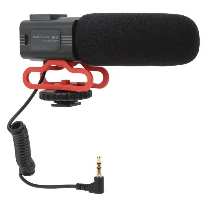 EJ.life Micro caméra Microphone Vidéo Universel avec Support Antichoc, Microphone  pour Appareil Photo avec Prise 3,5 photo micro - Cdiscount Appareil Photo
