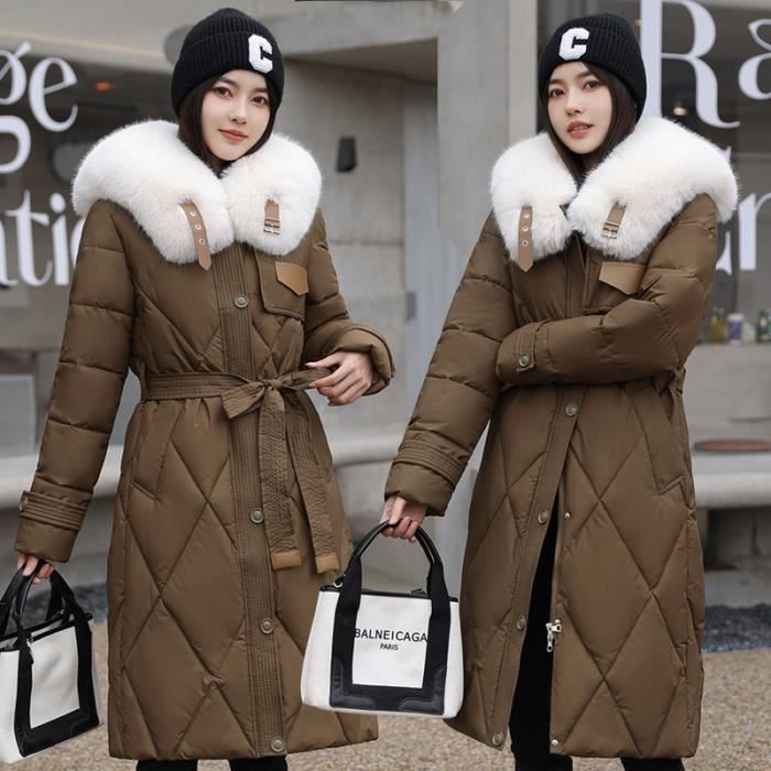 Doudoune femme cheap ski fourrure