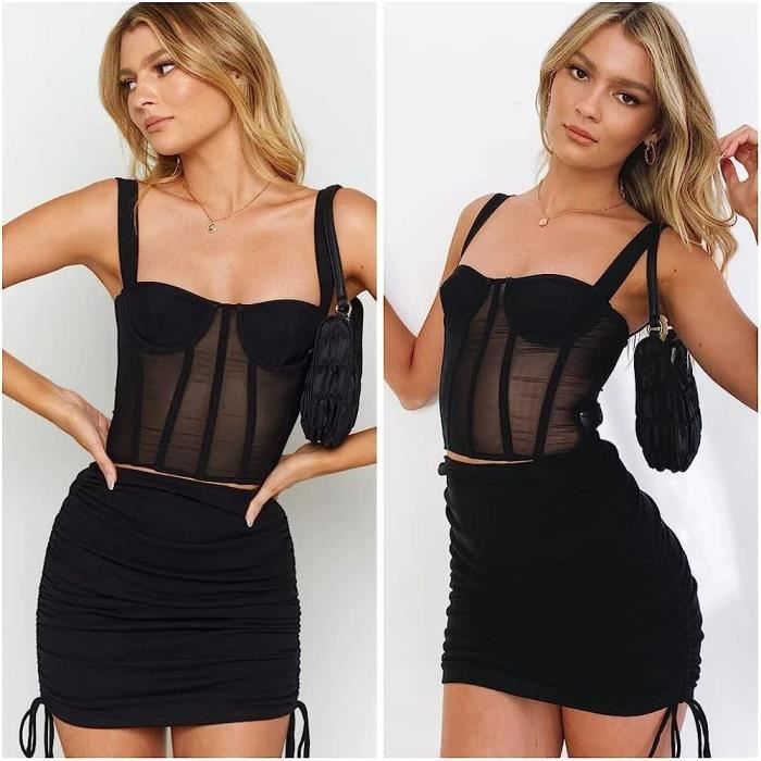 Jupe Femme Sexy Jupe Crayon Jupe Courte Haute Taille Jupe Mini Jupe Plissee Tricot Jupe Slim Fit Couleur Solide Casual Jupe Noir Cdiscount Pret a Porter