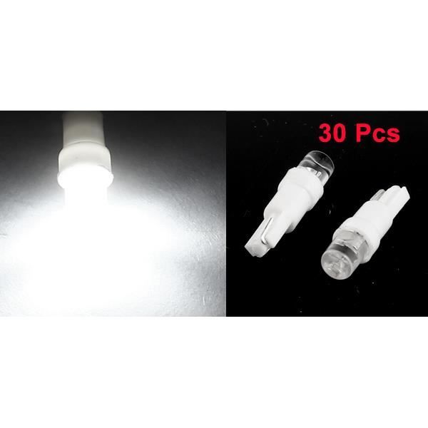 10Pcs Ampoule LED Blanc Voiture Veilleuse Éclairage Clignotant Tableau de  Bord