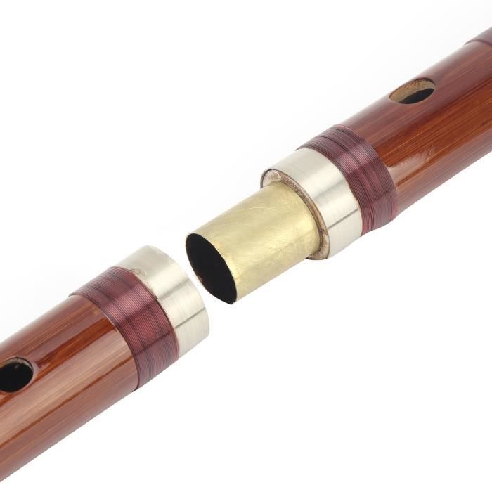 Flûte Bambou Chinoise ERYUE - Dizi Traditionnelle En Bois Clé De D, Instrument Professionnel Pour Débutants Et Étudiants