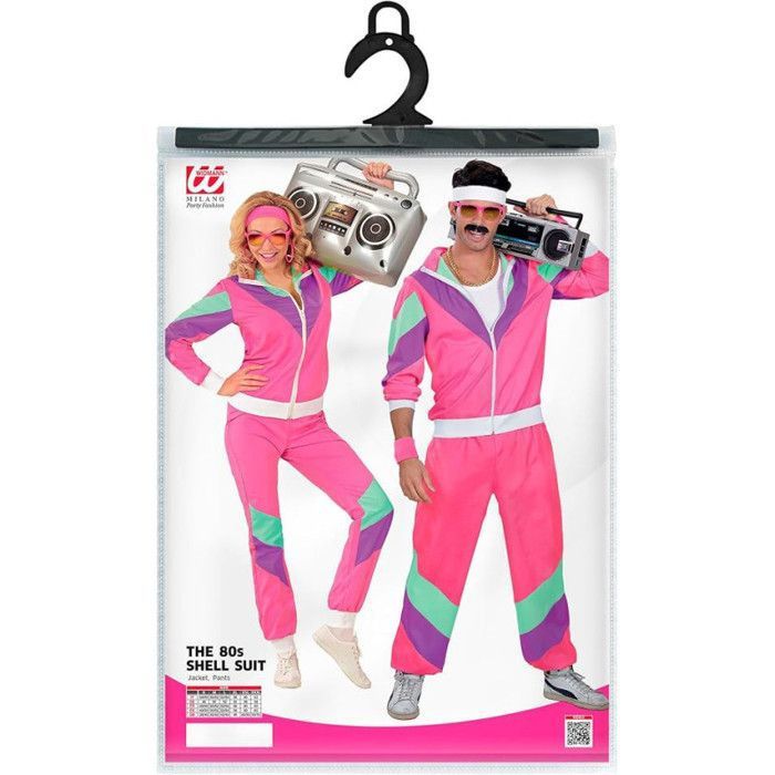 WIDMANN MILANO Party Fashion – Costume Années 80 Pour Enfant, Survêtement Veste Et Pantalon, Tenue Décontractée Pour Carnaval Et Fêtes
