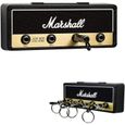 Porte Clé Étui à clé,Support ampli guitare Vintage amplificateur porte clé Jack support 2.0 Marshall JCM800，blanche-0