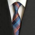 CRAVATE Homme - Cravate business en tissu jacquard style 13 - bleu YT™-0