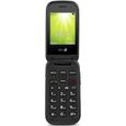 Téléphone portable standard Doro 2404 - 2G - Écran 6,1 cm (2,4") QVGA - Noir - Flip-0