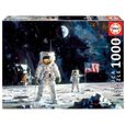 Puzzle - EDUCA - 1000 FIRST MEN ON THE MOON, ROBERT MCCALL - Science et espace - Adulte-0
