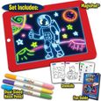 Tablette Lumineuse enfant magique pad Drawing Board Set Enfants bebe Écriture Éducatif Peinture Jouet-0