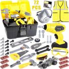Mallette D'Outils Enfant UCAMP 95 Pièces | Perceuse Électrique, Ceinture à Outils | Jouet Éducatif 3-8 Ans | Cadeau Idéal