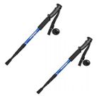 ZHOUXI - Bâton de Marche Bâton de Randonnée en Aluminium Anti-Choc avec,Lot de 2 bâtons de marche nordique.