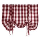 Rideaux de niveau à carreaux vichy HOMYL - Rouge - 60x120cm - Style campagne