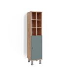 Meuble de rangement de salle de bain Fynn, 30x130.6cm grande porte, Vert, Vicco