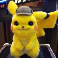 Pokémon en peluche de qualité haute détective Pikachu 28 cm