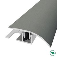 barre de seuil + base différence niveau aluminium coloris (07) brossé Long 90 cm larg 3,9cm FORESTEA Dimensions : 900 mm x 3,9 mm