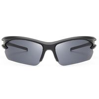 Lunettes de soleil polarisées de pêche voiture pilote miroir lunettes de soleil hommes rétro de lunettes de soleil - Noir - A01