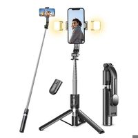 Trépied - Perche Selfie Trépied avec Télécommande- perche à selfie télescopique -116 CM
