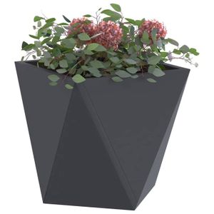 Pot de fleur a suspendre balcon jardiniere de balcon 56 cm mokka beige
