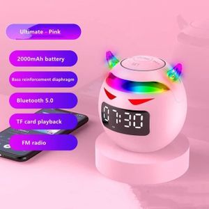 ENCEINTE NOMADE P8 AI-Pink   -Haut-parleur Bluetooth intelligent A