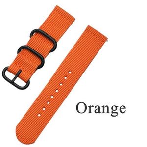 BRACELET MONTRE CONNEC. 24mm - orange - Bracelet De Sport En Nylon Pour Mo