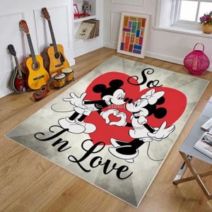 TAPIS Tapis de porte Disney Mickey et Minnie Mouse - Disney - NVY-7649 - Enfant - 40x60cm - Antidérapant