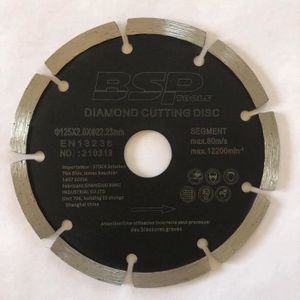 DISQUE DE DÉCOUPE Disque Diamant Haute Performance Ø 125Mm Qualité P