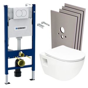 WC - TOILETTES Pack WC Bati-support Geberit Duofix  + WC sans bri