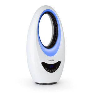 Klarstein Hightower Heat /• Radiateur soufflant sur Pied /• /Él/ément Chauffant en c/éramique /• Puissance Max.2200W /• 2 Niveaux /• Thermostat r/églable /• Pas dodeurs /• Blanc