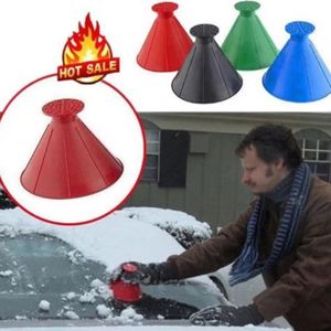 Rouge Grattoir Pare Brise Grattoir Voiture ratique Pare-Brise en Forme de c/ône Magique Pelle /à Neige pour grattoir /à Glace pour SUV Voitures AMEU Grattoir Vitre Voiture camions