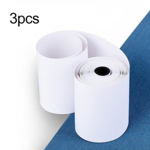 Rouleau de papier autocollant imprimable pour imprimante thermique de poche  PeriPage Horizon, papier thermique direct, 57x30mm, 3 rouleaux