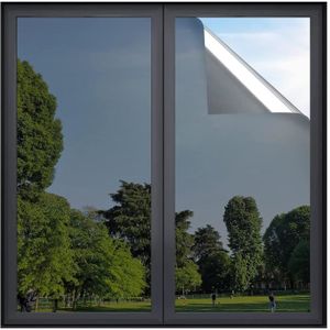 Film Miroir Fenêtre 60 * 200cm sans Tain à Sens Unique Auto-Adhésif  Protection de Solaire Anti 99% UV Anti Regard Argent - Cdiscount Maison
