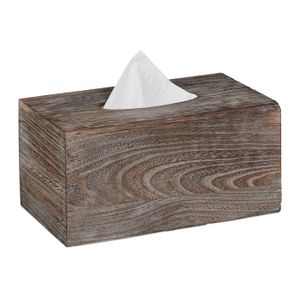 bureau 24,7 x 10,5 x 13,4 cm gris gris maison et école TOPBATHY Boîte à mouchoirs multifonction pour bureau